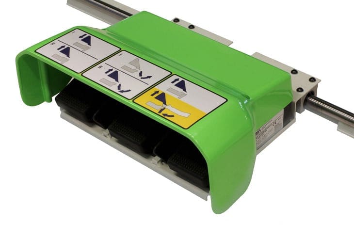 Optional Movable Foot Switch on Rail