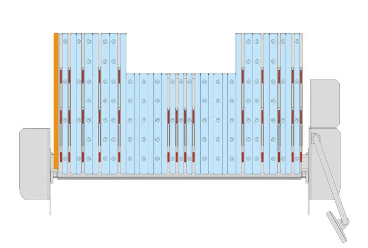 Optional SBG Back Gauge Diagram