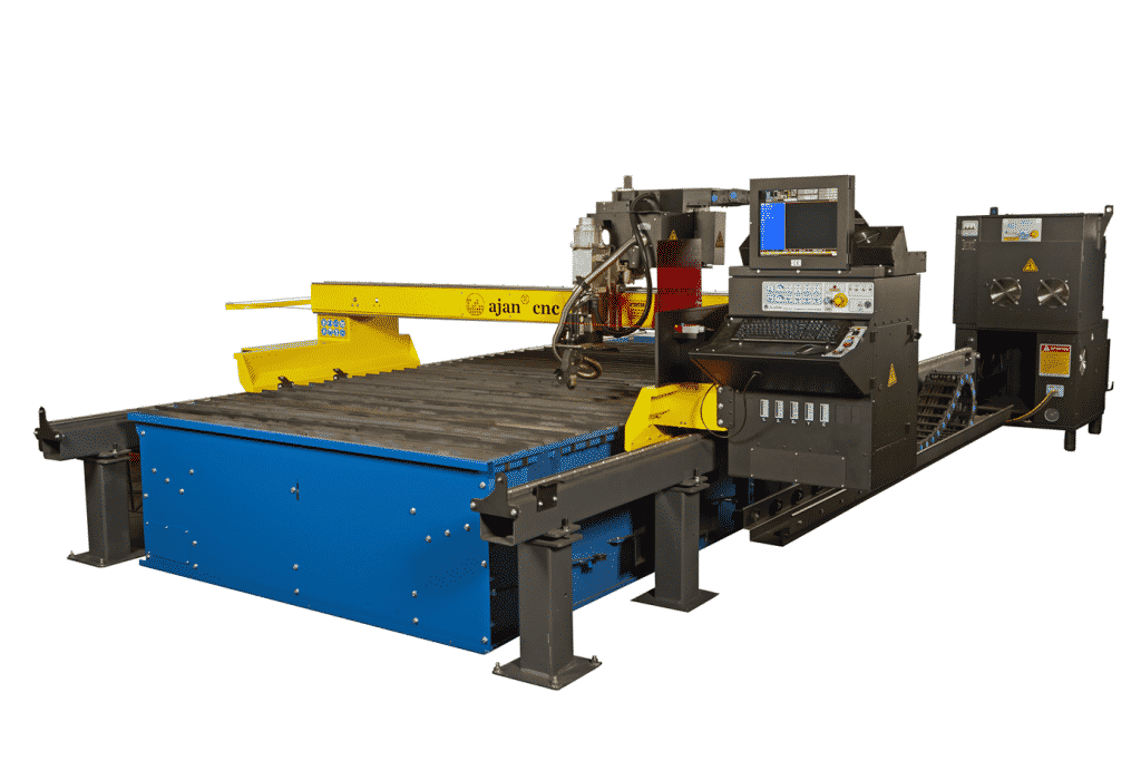 Side view of the Ajan-High-Definition-CNC-Plasma-Cutting-Machine