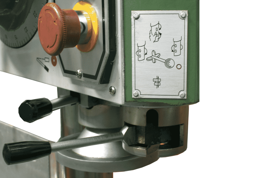 Detail of Bema MG Radial Arm Drill Gear Speeds