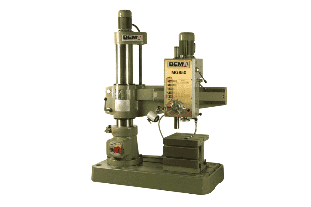 Front view Bema MG850 Radial Arm Drill