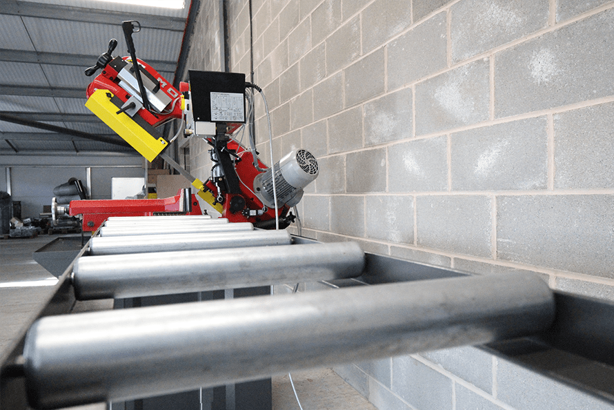 Roller Track with Bianco Saw Close-Up