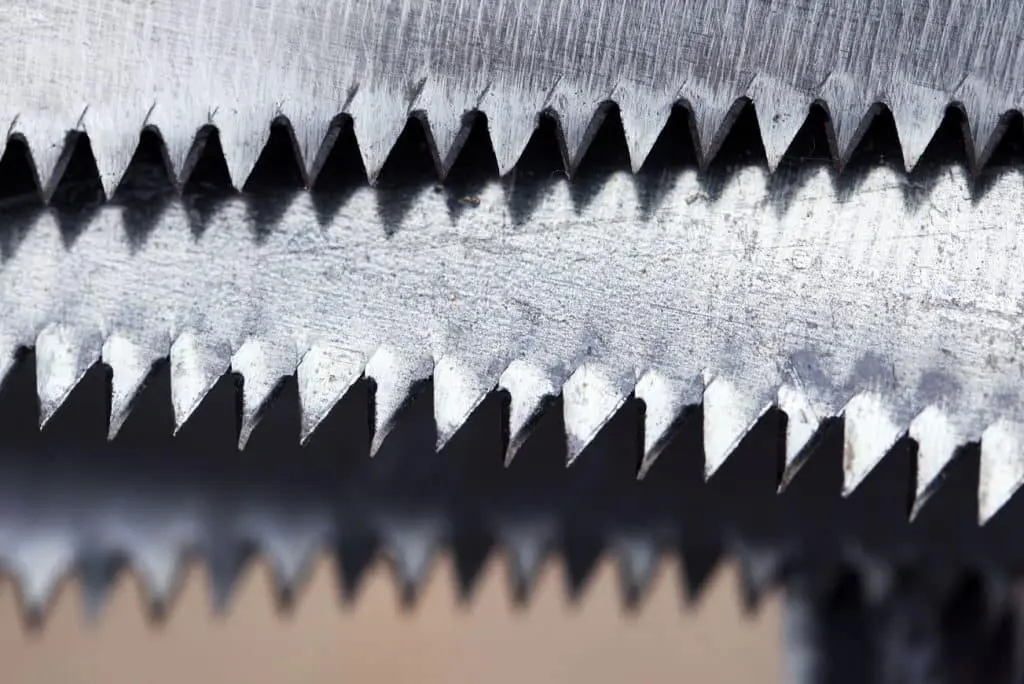Image of saw blades close up