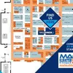 Image of our stands on the NEC MACH2018 Floor Plan