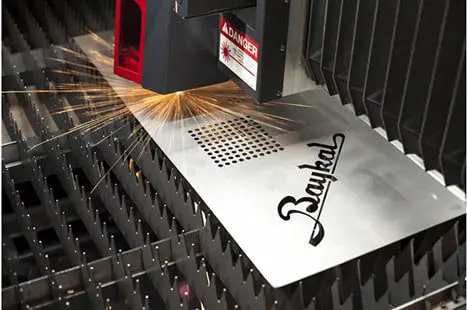 Cutting detail on BLS Baykal Laser
