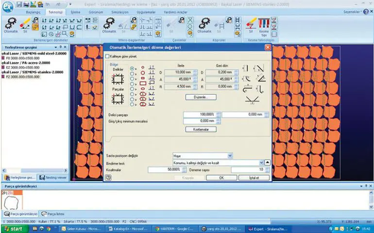 Controller programme control detail on BLS Baykal Laser