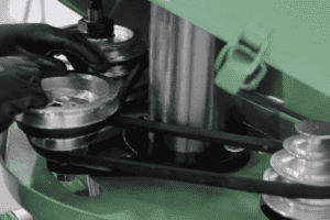Image of the speed belts on a Bema MG32C