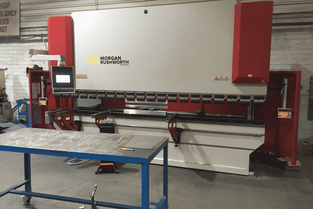 Casestudy image of a Morgan Rushworth Press Brake onsite at SW Asgood Engineering