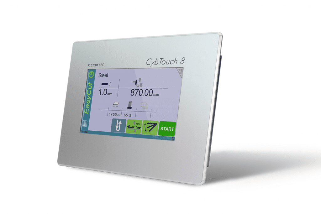 Left view Cybelec-Cybtouch-8-Control-Panel
