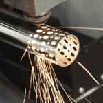 Detail of the Laser Head Cutting Tube