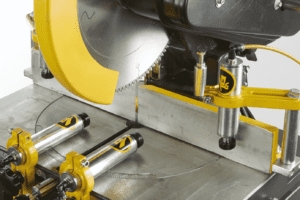 Detail of Circular Saw Blade and Clamps