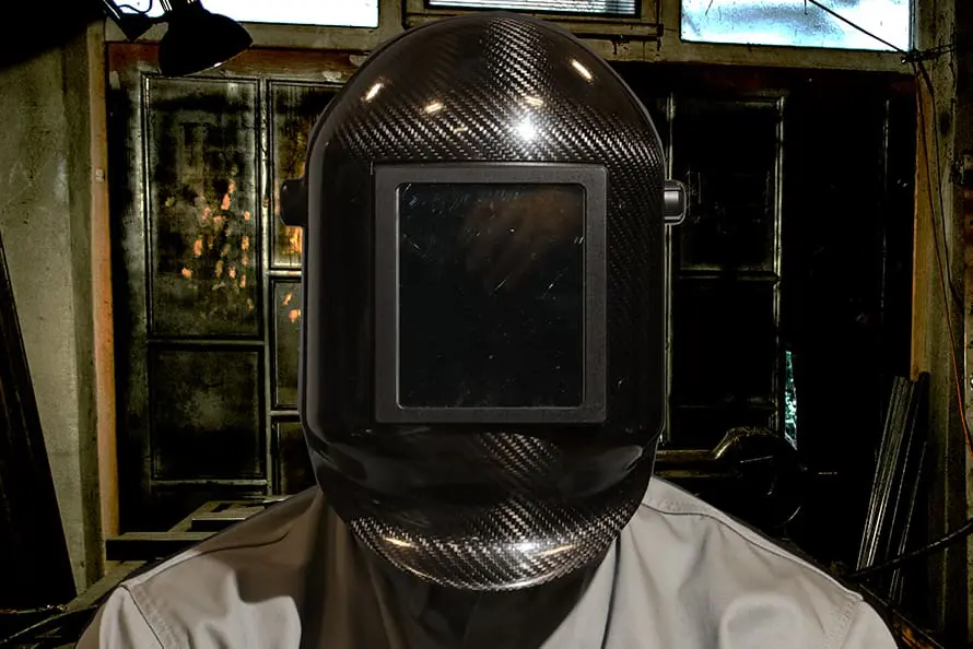 Laser Welding Carbon Fibre Helmet