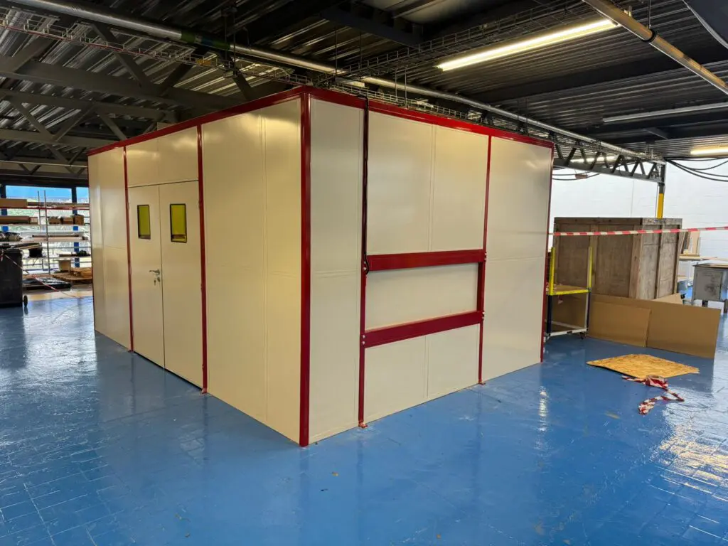 Booth with Conveyor Door