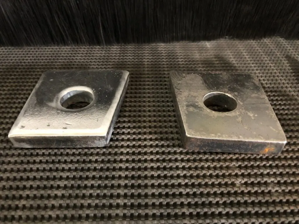 Before and After Steel Surface
