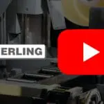 Video thumbnail showing the Sterling SR350 A Automatic Circular Saw 415V