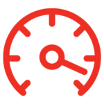 Morgan Rushworth Machine Benefit Icon Set Acceleration Speed RED