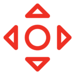 Morgan Rushworth Machine Benefit Icon Set Control RED