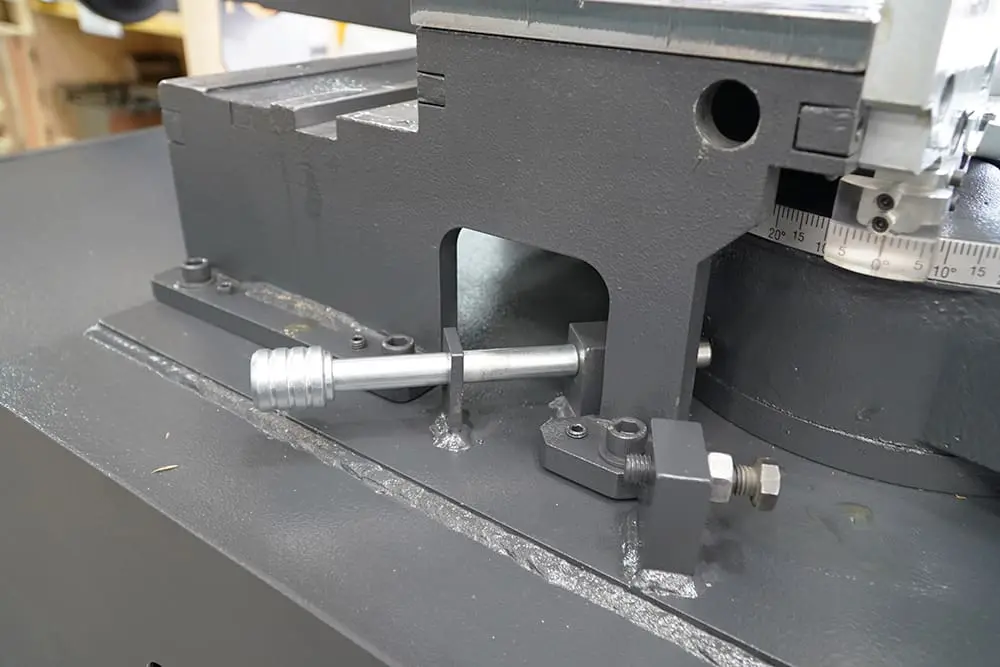 Mitre angle locking mechanism