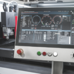 Morgan Rushworth CNC fibre laser with compact stacker for automated material handling