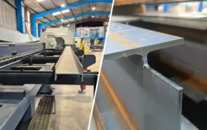 tube laser sections