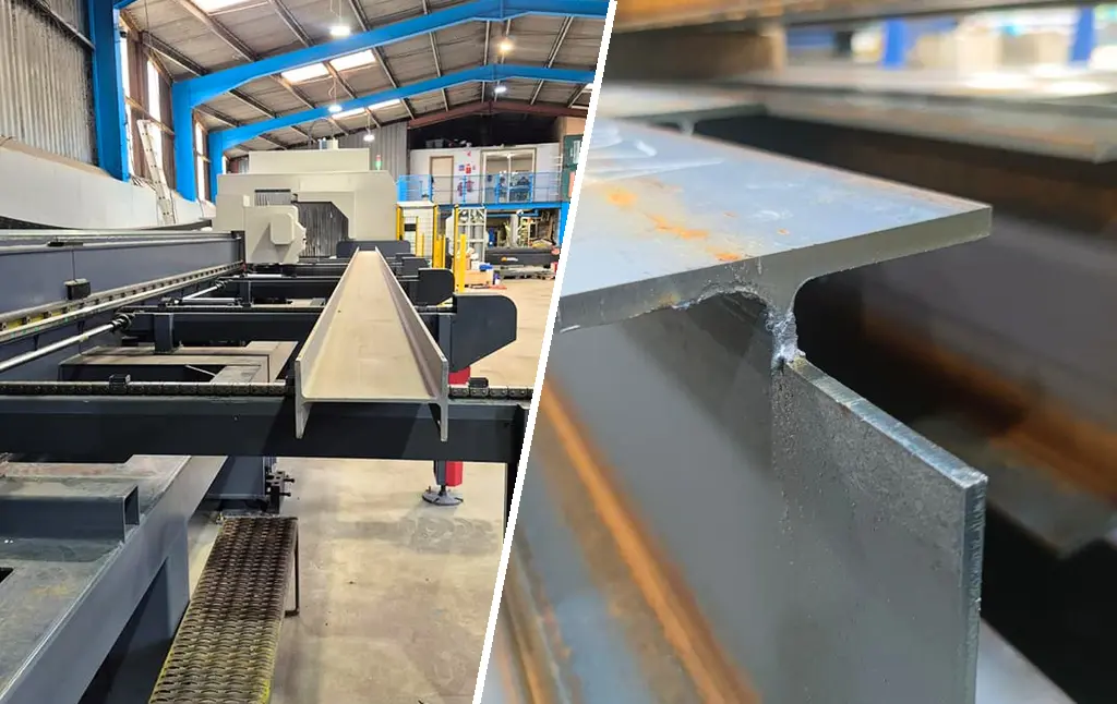 tube laser sections