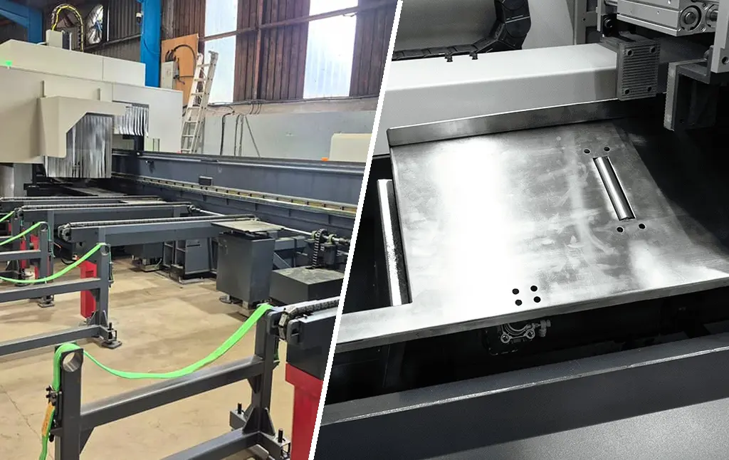 tube laser unloading