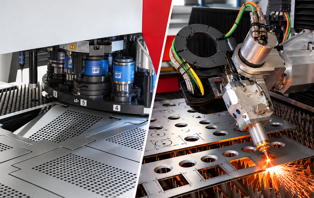turret punch vs fibre laser