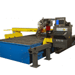 Side view of the Ajan-High-Definition-CNC-Plasma-Cutting-Machine