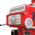 Detail of Brenner-Turret-Mill-Variable-Speed-Spindles