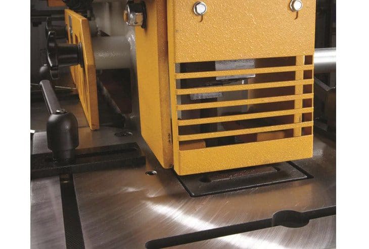 Close up of the Notching Station