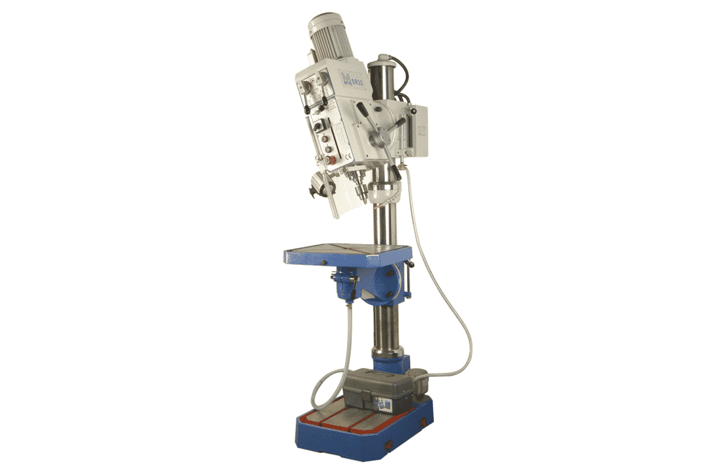 Front view Meyer-SR32AE-Pillar-Drill-with-tilting-head-detail