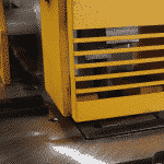 CLose up detail of the Notching Station on the HSW Steeworker