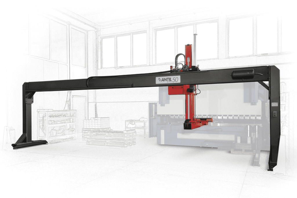 Front view Antil-Robotic-Arm-with-free-standing-track