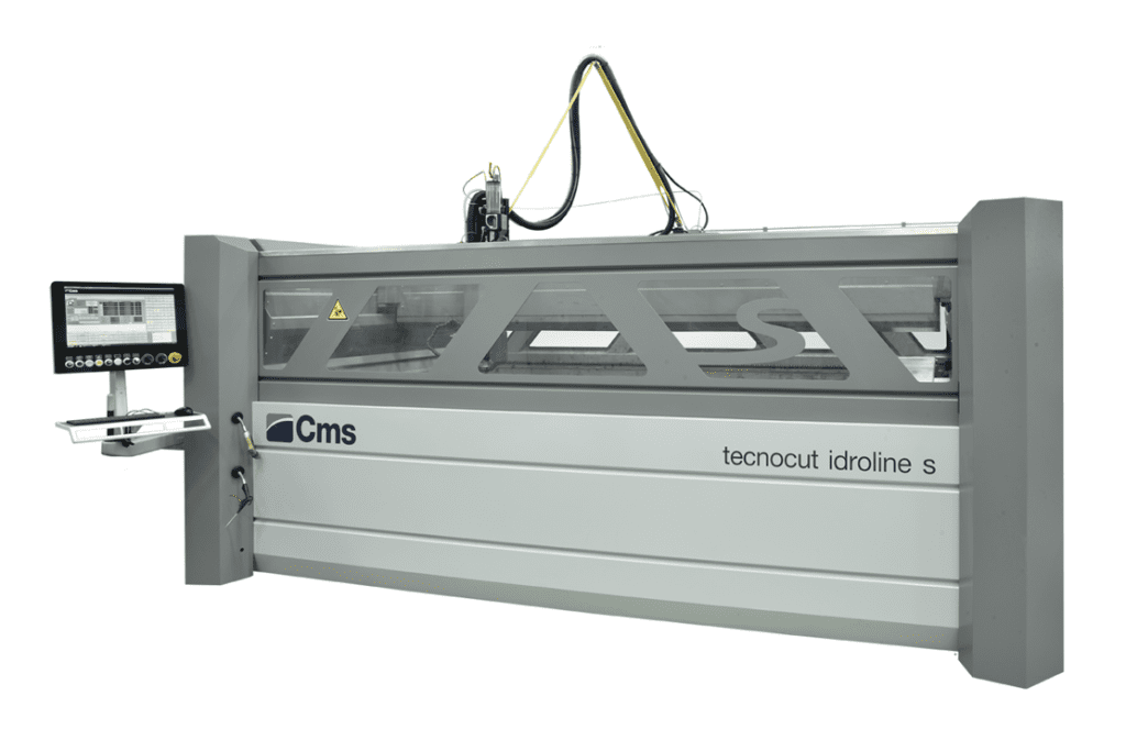 Front view of the CMS Tecnocut Idroline S Waterjet