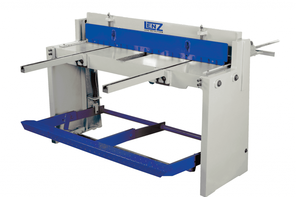 Front view Lenz-ASTS-treadle-Guillotine