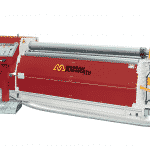 Front view of the Morgan Rushworth DMPB-4 Hydraulic Bending Roll featured with the standard controller