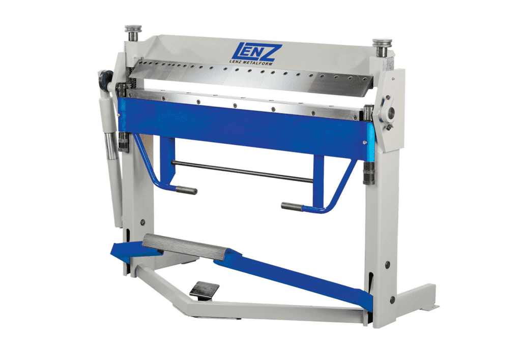 Front view Lenz-BPT-Treadle-Box-and-Pan-Folder