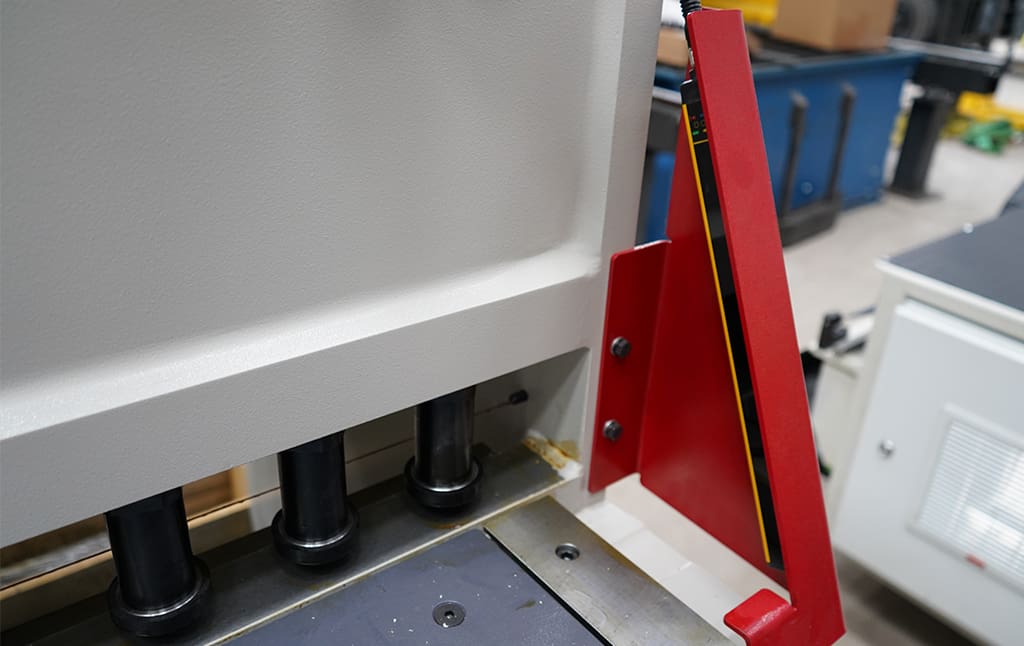 An image of one of the guillotine options, Laser Finger Guards